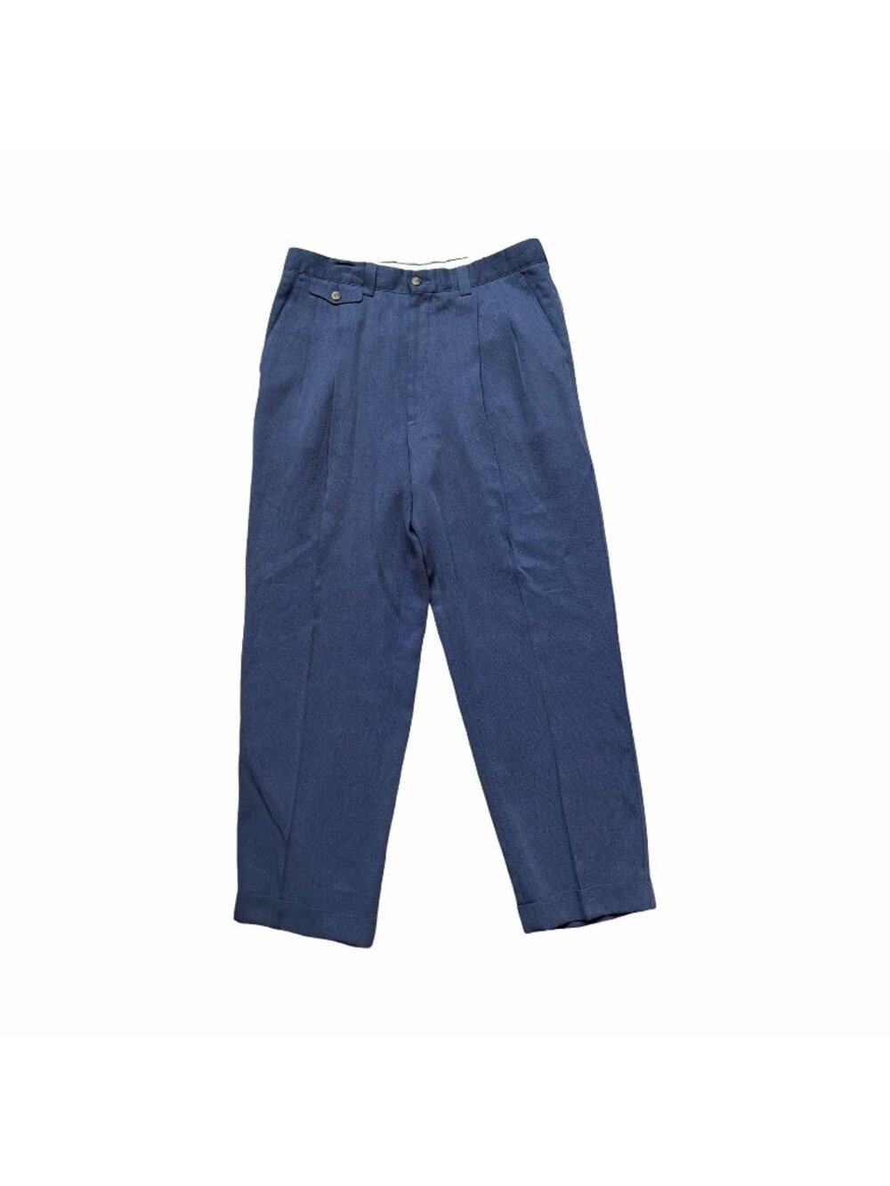 Vintage Dunhill Golf Pants Blue Size 52-US 34x28.5 Made In Italy Tencel Preppy